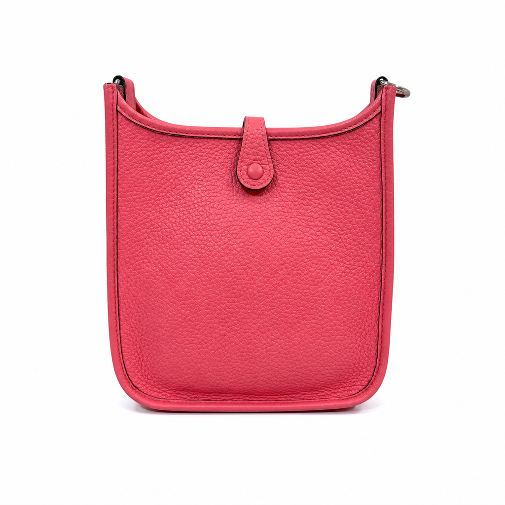 Hermès mini Evelyne in Rose d'Été with Palladium Hardware
