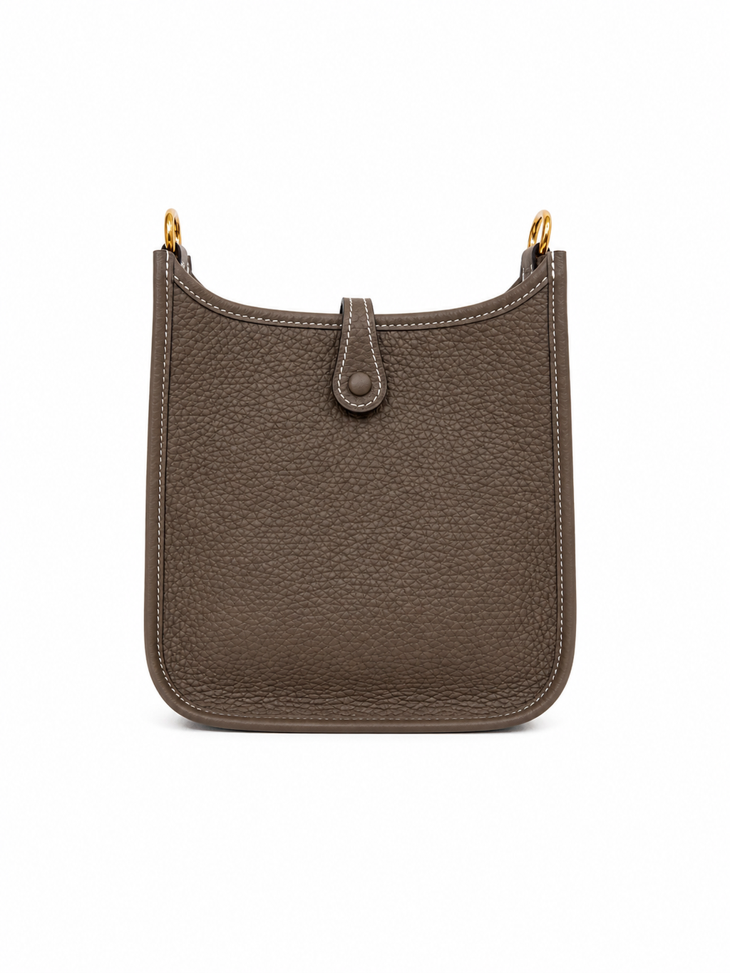 Hermès mini Evelyne in Etoupe with Gold Hardware