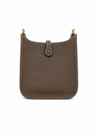Hermès mini Evelyne in Etoupe with Gold Hardware