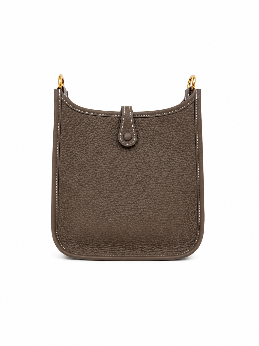 Hermès mini Evelyne in Etoupe with Gold Hardware