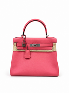 Hermès Kelly 28 in K4 Rose Été Evercolor Leather with Palladium Hardware