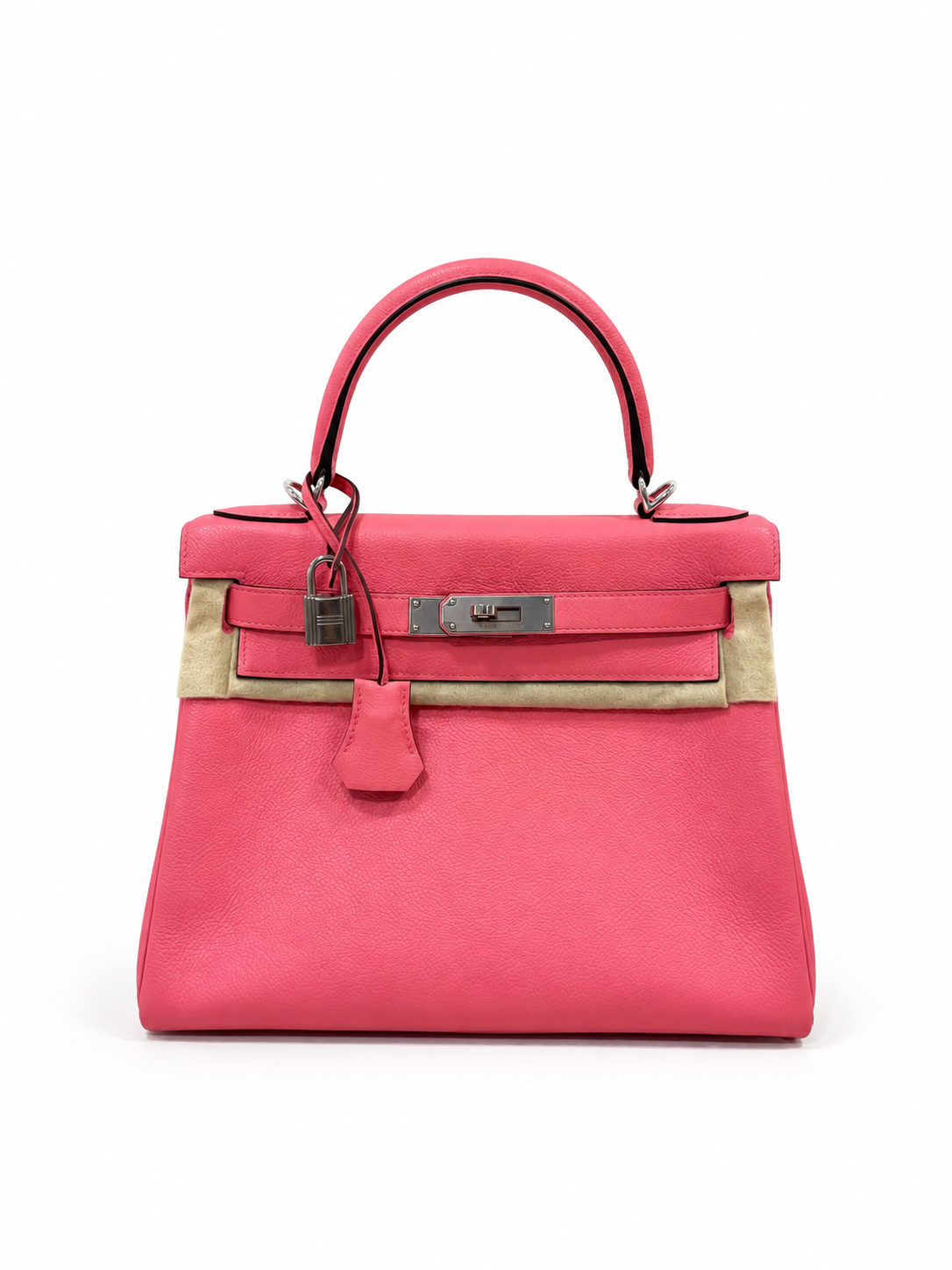 Hermès Kelly 28 in K4 Rose Été Evercolor Leather with Palladium Hardware