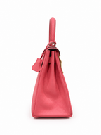 Hermès Kelly 28 in K4 Rose Été Evercolor Leather with Palladium Hardware