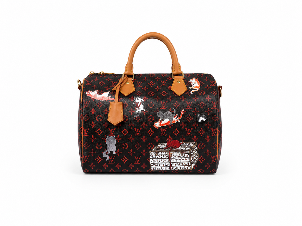Louis Vuitton x Grace Coddington Speedy Bandouliere 30 Handbag