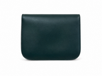 Celine Classic Box bag in dark green colour with gold-tone hardware