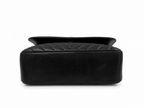 Chanel Black Chevron Top Handle Flap Handbag