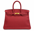 Hermès Birkin 35 in Rouge Grenat Togo Leather with Gold Hardware