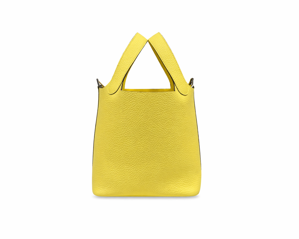 Hermes Picotin 18 in Lime Clemence Leather with Palladium Hardware