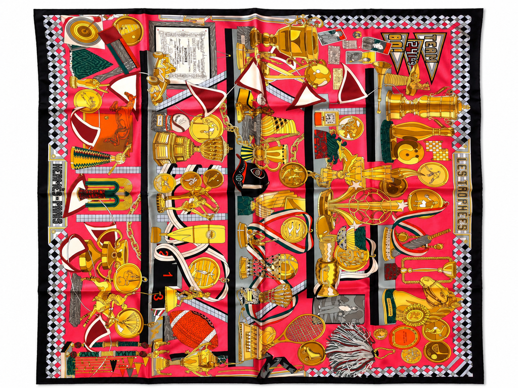 Hermes Carre 90cm Twill - Les Trophees