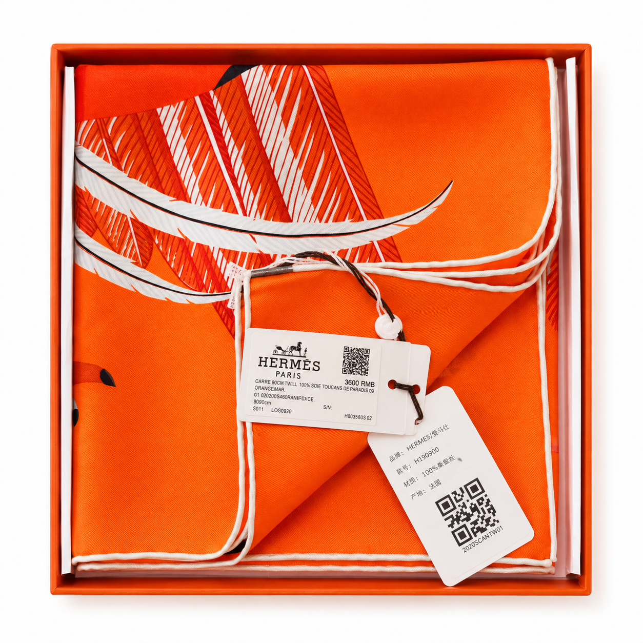 Hermes Carre 90cm Twill - Toucans De Paradis