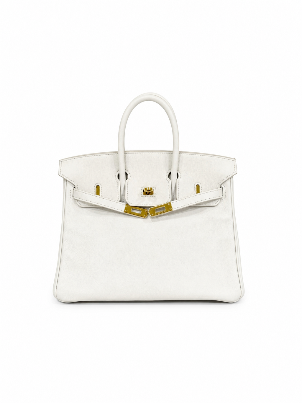 Hermès Birkin 25 in Pure White Swift Leather with Gold Hardware
