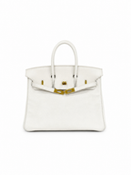 Hermès Birkin 25 in Pure White Swift Leather with Gold Hardware