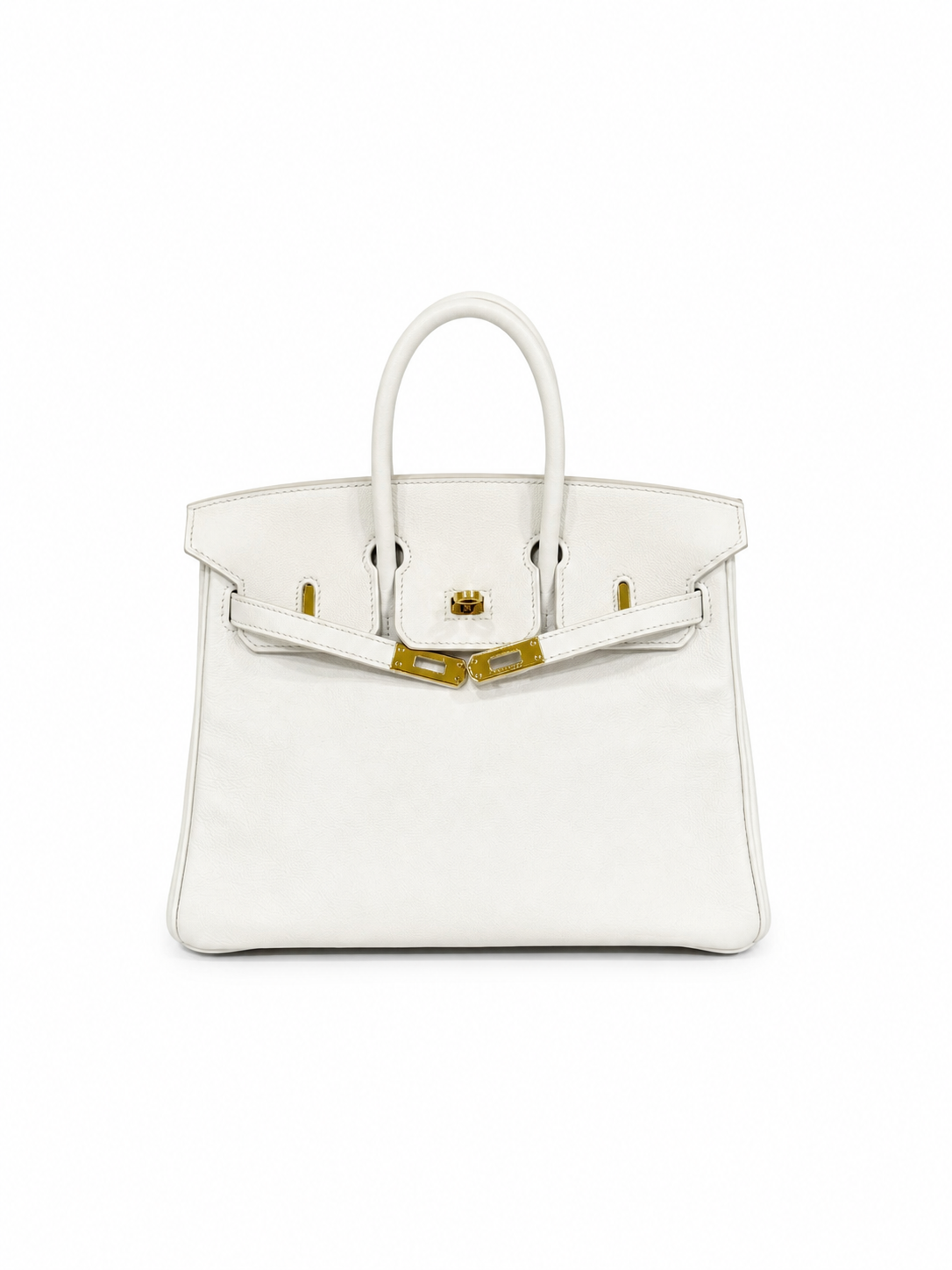 Hermès Birkin 25 in Pure White Swift Leather with Gold Hardware