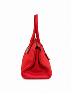 Hermès Birkin shoulder 42 in Bougainvillier Togo Leather with Palladium Hardware