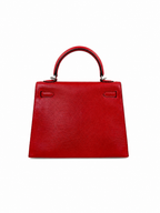 Hermès Kelly 25 in Rouge Casaque Lizard Leather with Palladium Hardware