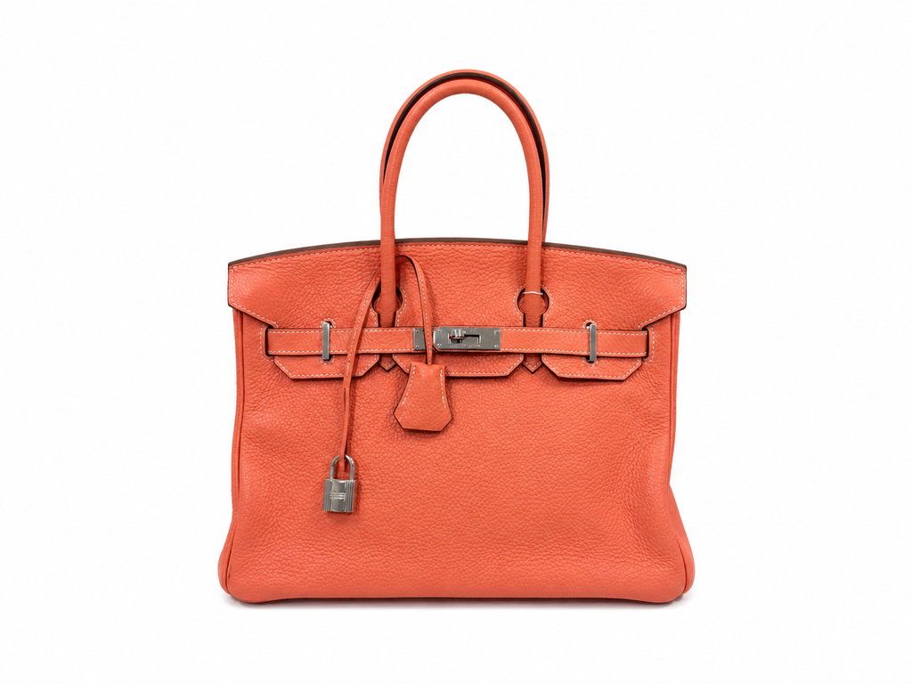 Hermès Birkin 30 in Crevette Togo Leather with Palladium Hardware