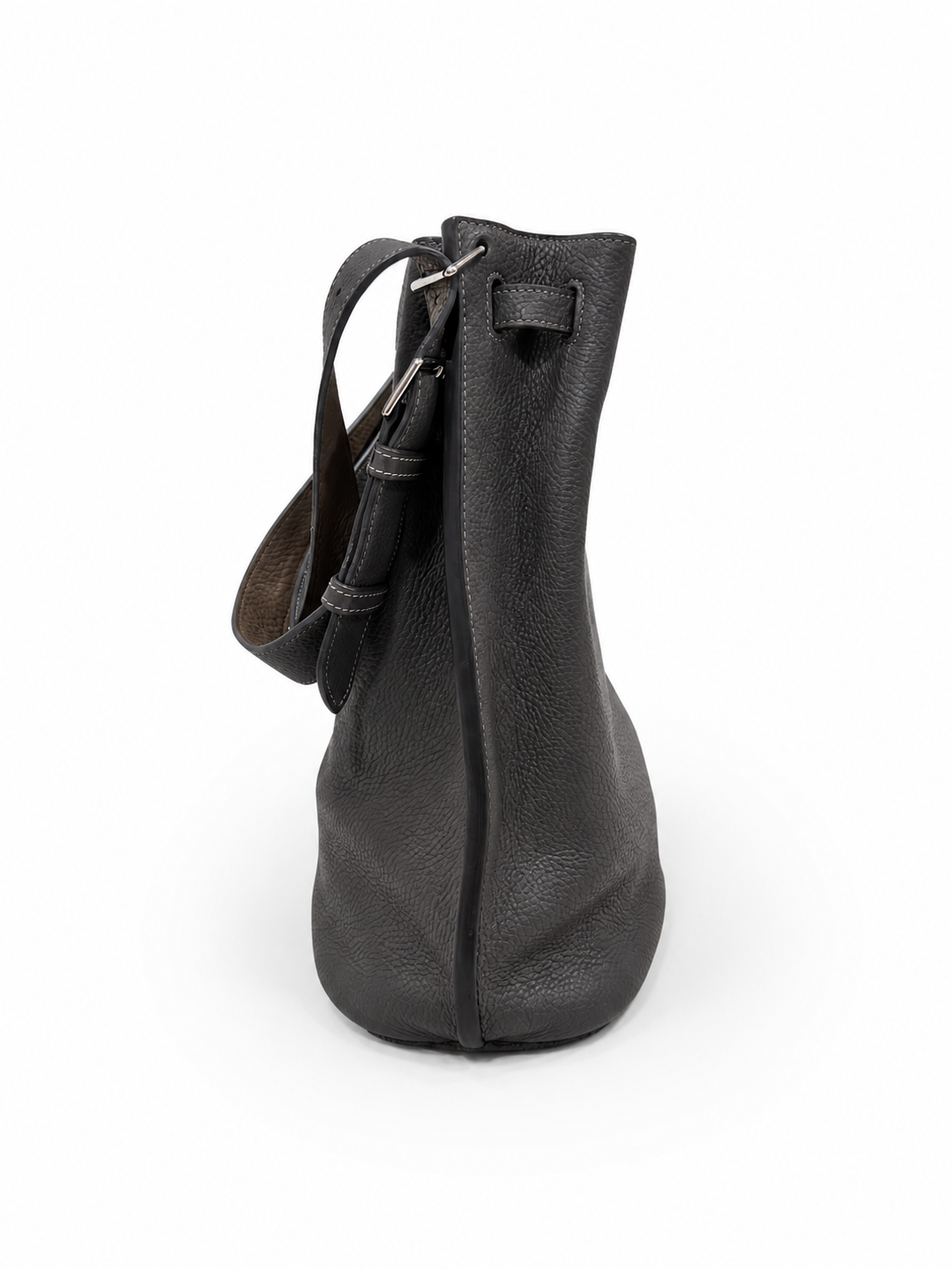 Hermès So Kelly 26 Gris Etain in Togo Leather with Palladium Hardware