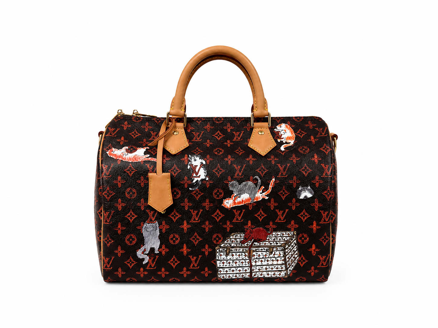 Louis Vuitton x Grace Coddington Speedy Bandouliere 30 Handbag