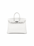 Hermès Birkin 25 in Pure White Swift Leather with Palladium Hardware