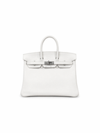 Hermès Birkin 25 in Pure White Swift Leather with Palladium Hardware