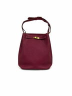 Hermès So Kelly 26 Rouge Grenat in Togo Leather with Gold Hardware