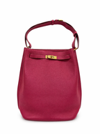 Hermès So Kelly 26 Rouge Grenat in Togo Leather with Gold Hardware