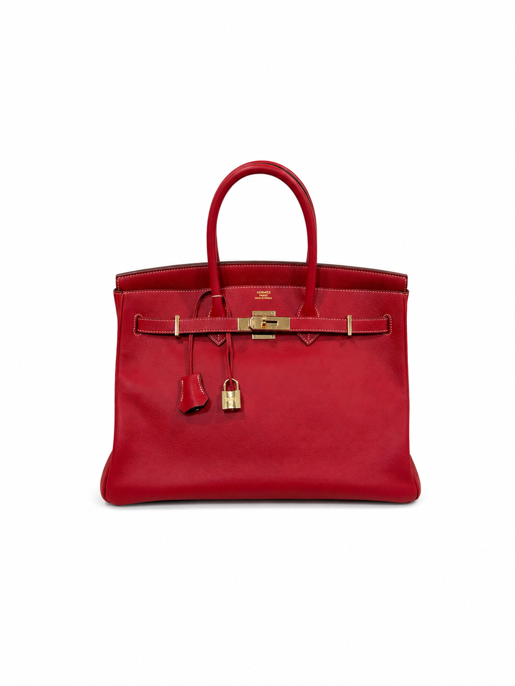 Hermès Birkin 35 in Rouge Casaque Togo Leather with Gold Hardware