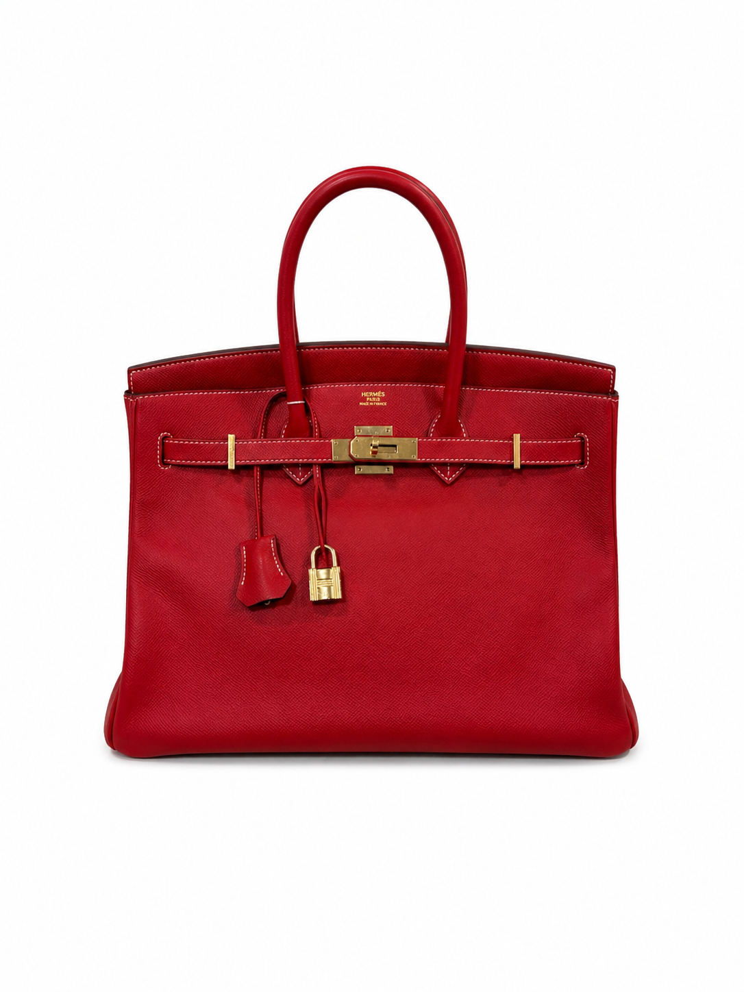 Hermès Birkin 35 in Rouge Casaque Togo Leather with Gold Hardware