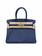 Hermès Birkin 30 in Bleu Brighton Epsom Leather with Gold Hardware