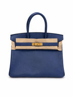 Hermès Birkin 30 in Bleu Brighton Epsom Leather with Gold Hardware