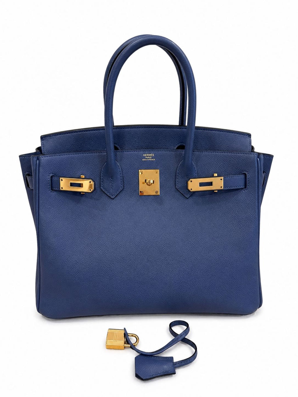 Hermès Birkin 30 in Bleu Brighton Epsom Leather with Gold Hardware