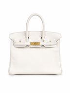 Hermès Birkin 25 in Pure White Swift Leather with Gold Hardware
