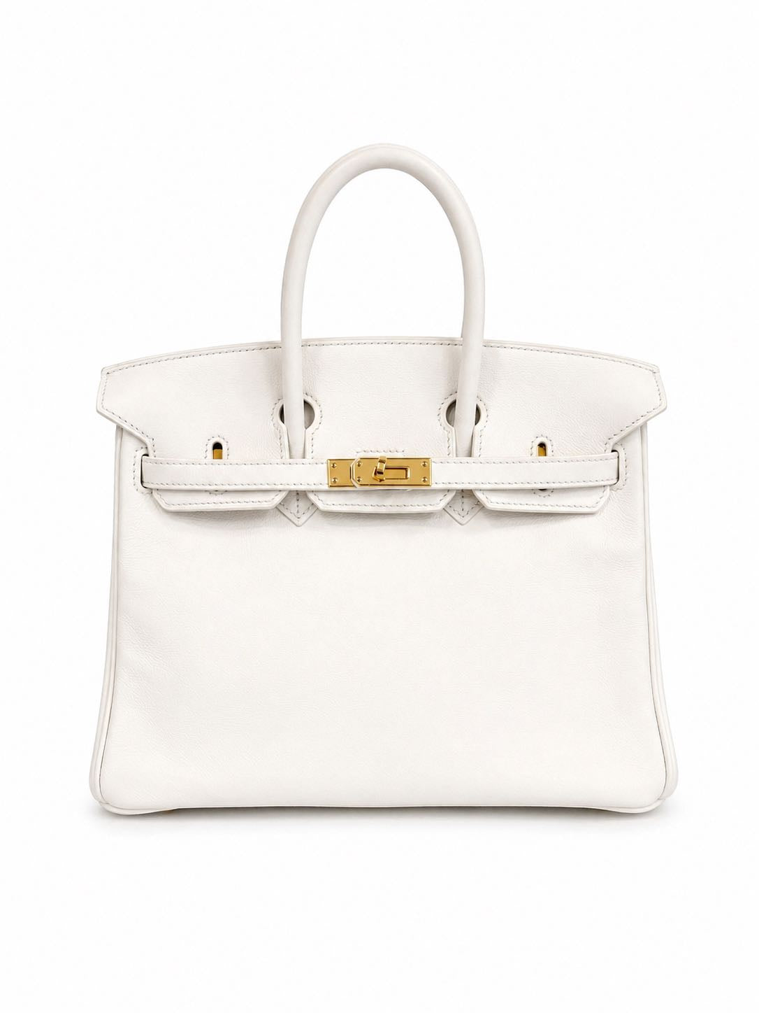 Hermès Birkin 25 in Pure White Swift Leather with Gold Hardware
