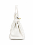 Hermès Birkin 25 in Pure White Swift Leather with Gold Hardware