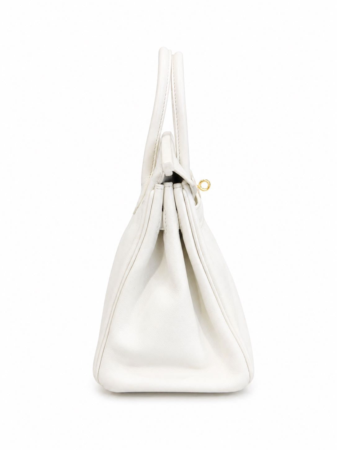 Hermès Birkin 25 in Pure White Swift Leather with Gold Hardware