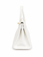 Hermès Birkin 25 in Pure White Swift Leather with Gold Hardware