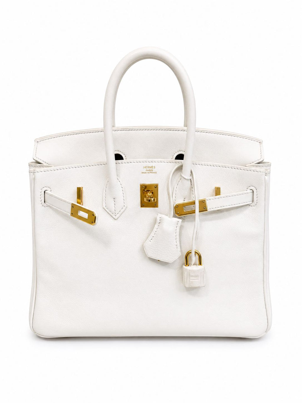 Hermès Birkin 25 in Pure White Swift Leather with Gold Hardware