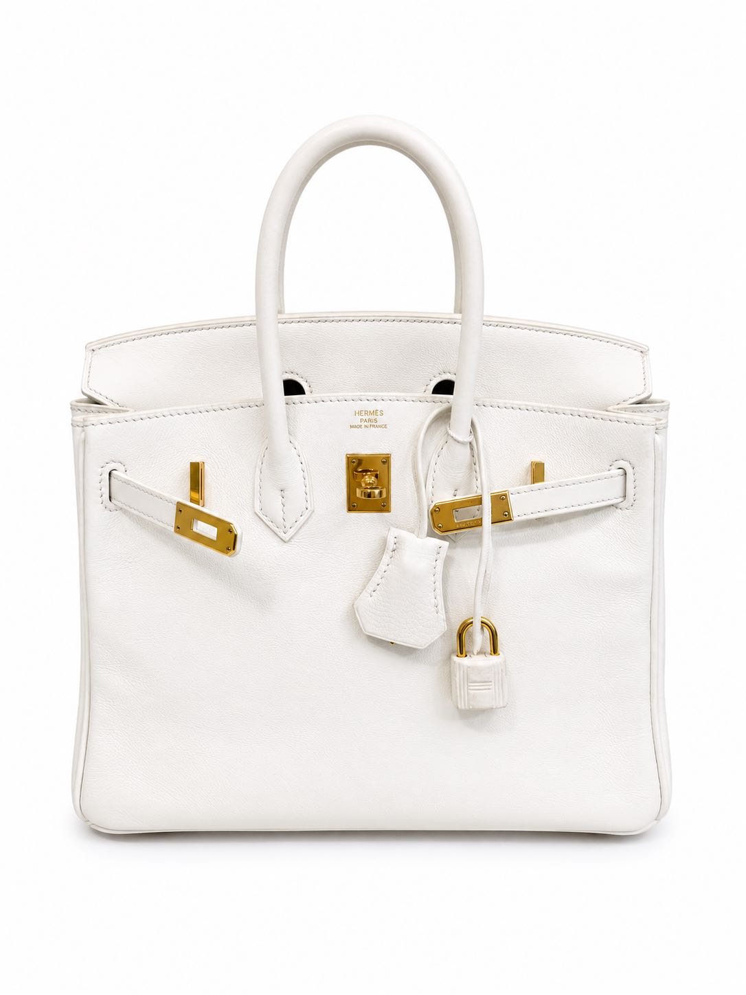 Hermès Birkin 25 in Pure White Swift Leather with Gold Hardware
